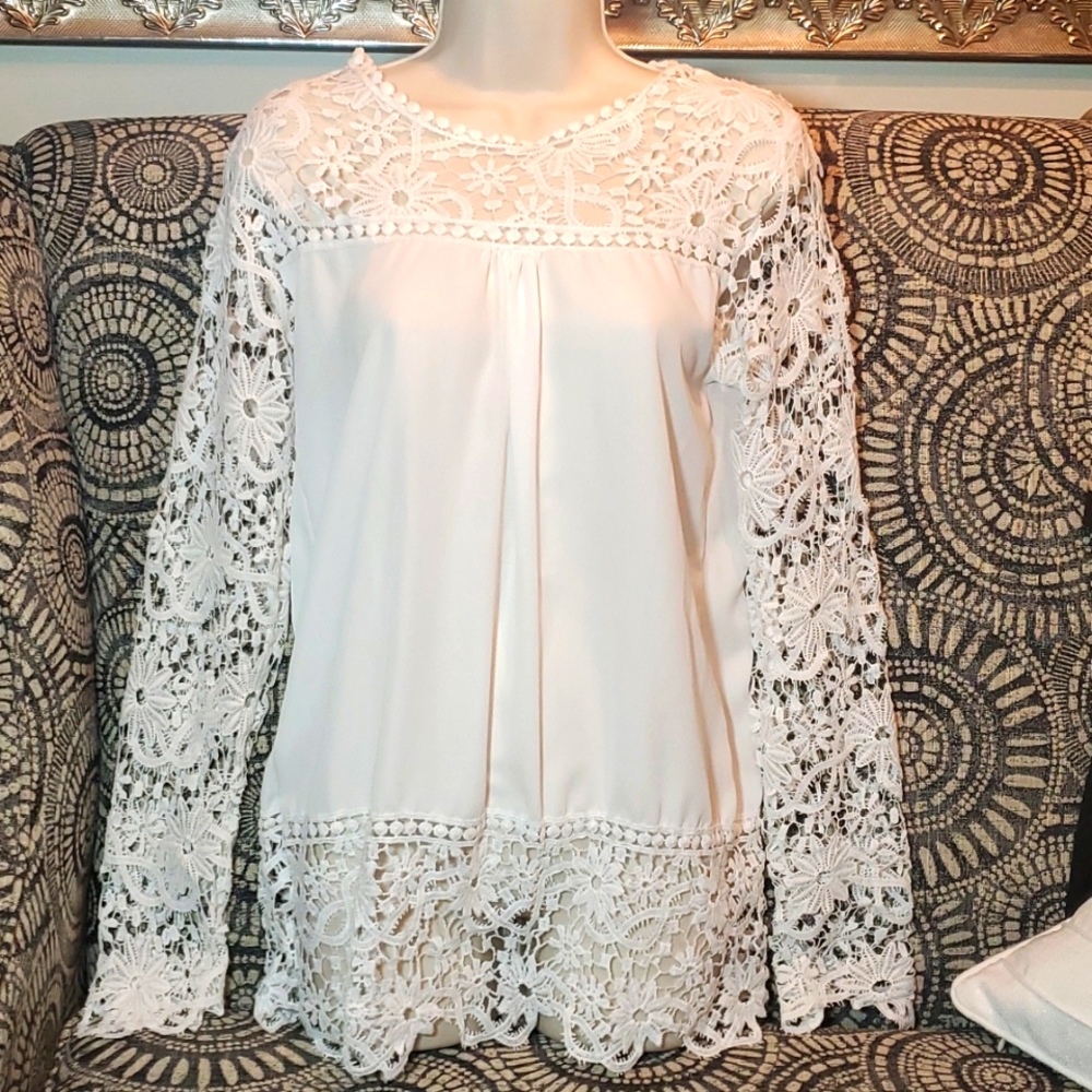 Elegant lace blouse